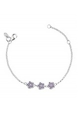 outstanding cute silver flower children charm bracelets